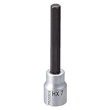 プロクソン(PROXXON) ヘックスビットソケット 3/8" ロング(80mm) 7mm No.83570