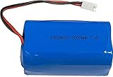 7.4V 5200mAh 4 セル リチウム イオン 18650 38.48Wh 交換バッテリー パック (2 ピン MTA-100 コネクタ付き)