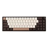 Feker IK65 VIA ゲーミングキーボード プログラマブル 2.4G/Bluetooth 5.0/USB-Cメカニカルキーボード 65%ホットスワップ対応 ガスケット マウント 消音フォームキット付き 音量調節ノブ 4000mAhバッテリー Win/Mac用RGB (Brown)