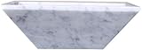 Virtu USA vst-2045-bas Helios容器シンクwith Natural Bianco Carrara Marble