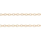 【ハンドメイド素材店】(4mm/3m分切り売り） 小判チェーン 多用途 使いやすい 金属 パーツ ゴールド 手芸材 ピアス ネックレス イヤリング 部品 ハンドメイド アクセサリーパーツ 基本 材料 資材 (4mm(厚み0.7ｍｍ))