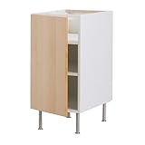 IKEA(イケア) FAKTUM ネクスス バーチ材突き板 40 cm 19890577 ベースキャビネット 棚板付、ネクスス バーチ材突き板