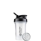 BlenderBottle Classic 20oz プロテインシェイカー ブレンダーボトル正規品 容量600ml（メモリ400ml） クリアブラック BBCL20-BK