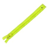 NBK ネオンスケルトンファスナー イエロー 30cm 同色5本 SKF30-N2
