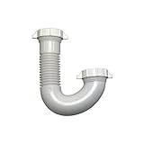 Master Plumber 321-489 MP Lavatory Drain J-Bend, White [並行輸入品]