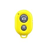 Bluetooth3.3 IOS Androidスマートフォン タブレットPC カメラシャッターリモコンコントロール イエロー