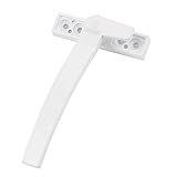 uxcell　取手 ロックハンドル　メタル製ハンドル　レフトハンド　グリップ　窓用　ドア　ホワイト