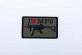 Sacom I LOVE パッチ ベルクロ付 (MP5KA4 PDW, OD)
