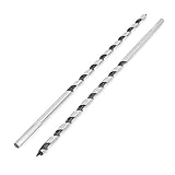 uxcell オーガー ドリル ビット ウッドワーク ヘックス シャンク スパイラル パワー 230mm 2本入り
