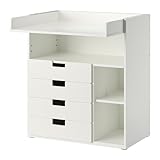 IKEA　イケア　STUVA　チェンジングテーブル 引き出し4個付き　ホワイトベビーおむつ替え収納　90x79x102 cm