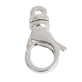 [アクセサリーショップピエナ]シルバー925 ナスカン 16mm フック 1個売り 全長約1.6cm パーツ カニカン 金具 留め具 接続金具