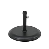 (R&E) パラソルベース ブラック 単品 (15kg)
