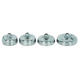 4 Piece End Cap Oil Filter Wrenches with Built-in Ratchet Mechanism by Central Forge [並行輸入品]