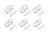 WZYuan Home Safety Security Wireless Door Window Magnetic Sensor Mini Entry Alarm System (White, Pac