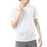 [ラドウェザー] tシャツ メンズ レディース 99%抗菌で汗が臭わない 吸水 速乾 ドライ 無地 半袖 シャツ 人気 ブランド ｔシャツ (S, メンズホワイト)