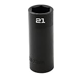 Proferred S33121 1/2 Drive Metric Socket, 21 mm Deep Impact 6 Point by Proferred