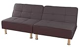 ソファベッド 組み替え自在なソファーベッド 幅180cm /ブラウン