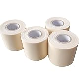 lifactlab. エアコン ホース テープ ドレンホース 室外機 配管 カバー 非粘着テープ 屋外対応 アイボリー 6cmx15m 4巻入