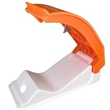 スプレー缶 ガス抜き 穴あけ 足で踏むだけ 約3.5～7cm 缶 空き缶 ガスボンベ 顔を近づけず安心 (オレンジ)