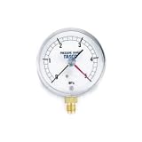 タスコ フレアタイプ気密試験用 75φ 圧力計(5.0MPa設置針式) （TA148AF-250）