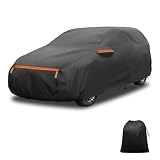 X AUTOHAUX 【トヨタ シエンタ専用】170系 150系シエンタ 10系用 435*180*150cmボディカバー スパンレース綿 新型100%防水生地&5層構造 裏起毛 塗装面保護 梅雨対策 自動車 車体カバー カーカバー破れにくい 雹対策 防風ロープ付き 強風対策 運転席側ジッパー 夜間安全警告 日焼け防止 凍結防止カバー 霜除けカバー
