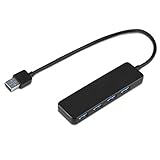 USB3.0 ハブ ウルトラスリム 4ポートハブ バスパワー 5Gbps【USB3.0高速HUB・軽量・コンパクト】Micro USB給電ボード付