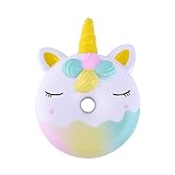anboor 4.5 " SquishiesユニコーンドーナツKawaiiソフトSlow Rising香りつきドーナツSquishies Stress Relief Kid Toys