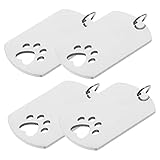 BESPORTBLE 4個 犬 Id タグ 犬 タグ 犬 刻印 空白 犬 タグ 猫 タグ 犬 タグ 刻印 -迷子 ペット 名前 タグ 子犬 