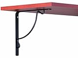 John Sterling RP-0094-8BK Florentine Shelf Bracket, 8-Inch, Black [並行輸入品]
