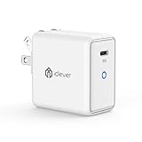 iClever 充電器 PD 61W USB-C 急速充電器 高速 軽量 小型【GaN (窒化ガリウム)採用/折畳式/PD対応】iPhone