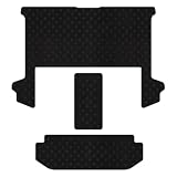 Hotfield トヨタ 互換品 新型 アルファード ヴェルファイア 40系 セカンドラグマット+2列目通路マット+サードラグマット 乗車定員:6人 プラグインハイブリッド STDブラック
