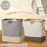 日用品雑貨 便利グッズ ランドリーバッグM グレー・ナチュラル・N-8195