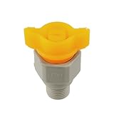 uxcell スプレーノズル　散水ノズル　スプレー機器の先端　プラスチック　グレー　イエロー　ガーデニング用品 　1個13mm　44 X 24mm
