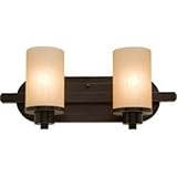 Artcraft照明ac1302wh Parkdale 2ライト12 " Vanityライト、 AC1302WH 1