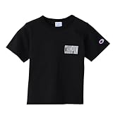 [チャンピオン] Tシャツ キッズ 半袖 丸首 綿100％ Relax Fit グラフィックロゴプリント ベーシック CKSX337Z ブラック/グレー 160