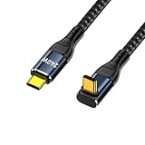 CYケーブル USB-C 240W タイプCオス-オスケーブル アップダウンアングルコネクタ 48V 5A USB2.0 480Mbps 100Wに対応 ノートパソコン/タブレット/スマートフォン用