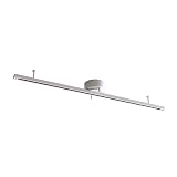 【Amazon限定ブランド】ダクトレール ライティングレール 1m 可動範囲96cm ライティングバー スポットライトレール レール照明 ライティングダクト オシャレ 工事不要 間接照明 天井照明 Kalos WH 100