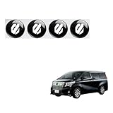 CHAOBA アルファード ALPHARD 車のロックステッカー、車のドーホールプロテクター - 車の外装ドアロックキーホールパッチ4個、車のロックドアロックアイパッチ4個 - 車の外装ドアロックキーホールステッカー、車の装飾 (アルファード ALPHARD)