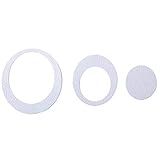 粘着オーバルバス踏み板、21カウント 4.5", 2.75", 2.5" ホワイト 03810-1