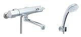 LIXIL(リクシル) INAX 浴室用 壁付 サーモスタット付シャワーバス水栓 エコフルシャワー 防カビホース RBF-714