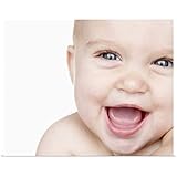 GREAT BIGキャンバスポスター印刷entitled Baby Boy ( 6 – 9か月) Laughing、Close Up、縦長、Studioショット 48" x 38" 1976398_1