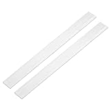 uxcell アルミ平板 2本 フラットバー 厚さ：2mm 幅さ：30mm 長さ：305mm 平角棒 6063アルミ 合金 フラットバー 切削 穿孔 加工容易 DIY 補修 補強金具 止め金具 ホビー 用