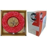 Dealsjungle 16/2 (16AWG 2C) Plenum Shielded Solid FPLP Fire Alarm / Security Cable, Red, Spool, 1000