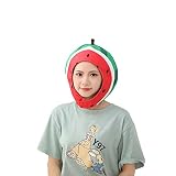 スイカ 帽子 かぶりもの ヘッドギア コスプレグッズ 着ぐるみ 可愛い すいか キャップ ぬいぐるみ モフモフ 暖かい おもしろグッズ 防寒対策 ハロウィン 仮装 パーティー 撮影 道具 プレゼント 男女用可