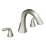 Moen TS243BN Felicity Two-Handle High Arc Roman Tub Faucet, Brushed Nickel [並行輸入品]