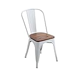 ダイニングチェア4脚セット（スタッキングチェア）完成品｜Porian-ポリアン-　ホワイト