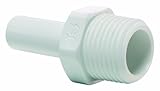John Guest Speedfit PP051223W 3/8OD by 3/8NPTF Stem Adapter, 10-Pack [並行輸入品]