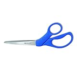 All Purpose Preferred Stainless Steel Scissors, 8" Bent, Blue (並行輸入品)