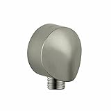 Hansgrohe Wall Outlet with Dual Check Valve, Brushed Nickel [並行輸入品]