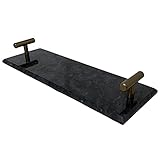 大理石 小物入れ アクセサリートレー ストレート プレート インテリア雑貨 シンプル モダンデザイン ブラック tr08